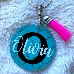 Handmade acrylic keychain, customizable